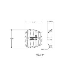 B&M - B&M 41298 9.75" Black Hi-Tek Aluminum Differential Cover for 09-24 Ford/Lincoln - Image 4
