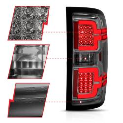 Anzo USA - Anzo USA 311290 LED Smoked Taillight Assembly for 14-18 Chevy Silverado 1500 - Image 3