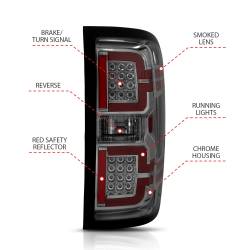 Anzo USA - Anzo USA 311290 LED Smoked Taillight Assembly for 14-18 Chevy Silverado 1500 - Image 4