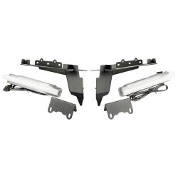 Rugged Ridge - Rugged Ridge 11640.96 Front Chop Brackets w/DRL 18-21 Wrangler/JT Rubicon - Image 1