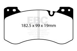 EBC Brakes - EBC Brakes DP32454C Redstuff Ceramic Low Dust Brake Pads for 21-22 BMW M3 M4 - Image 2