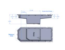 Holley Performance 302-61BK Blk Engine Oil Pan for 63-76 Chrysler/Dodge/Plymouth