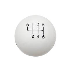 Hurst - Hurst 1630225 White 6-Speed Shift Knob for 13-24 Mustang/Focus ST/RS/Fiesta ST - Image 1
