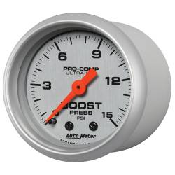 AutoMeter - AutoMeter 4302 Ultra-Lite Mechanical Boost Gauge 0-15PSI 2-1/16" - Image 2