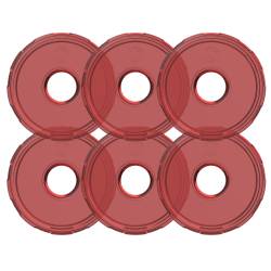 KC Hilites - KC HiLiTES 4413 Cyclone 2.0 LED Replacement Lens Red 6Pc - Image 1