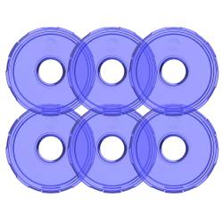 KC Hilites - KC HiLiTES 4414 Cyclone 2.0 LED Replacement Lens Blue 6-PK - Image 1