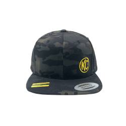 KC Hilites - KC HiLiTES 70212 Black Baseball Cap w/Yellow Logo Snap Back - Image 1