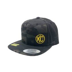 KC Hilites - KC HiLiTES 70212 Black Baseball Cap w/Yellow Logo Snap Back - Image 2