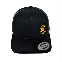 KC Hilites - KC HiLiTES 70213 Hat Curved Trucker Black KC Logo Yellow One Size for Most - Image 1