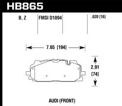 Hawk Performance - Hawk Performance HB865B.620 HPS Disc Brake Pad - Image 1