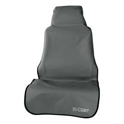 CURT - CURT 18500 Seat Defender 58" x 23" Removable Waterproof Grey Bucket Seat Cover - Image 1