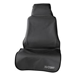 CURT - CURT 18501 Seat Defender 58" x 23" Removable Waterproof Black Bucket Seat Cover - Image 1