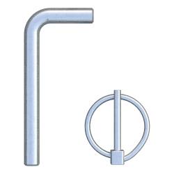 CURT - Replacement Gooseneck Safety Chain Anchor Pins for 60691 - Image 1