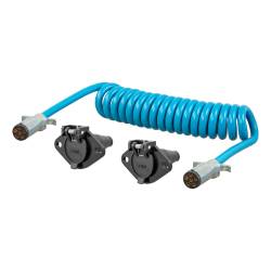 CURT - CURT 57286 8' Dinghy Towing Electrical Extension & Sockets 6-Way Round - Image 1
