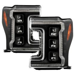 Spyder Auto - Spyder Auto 5087430 Chrome LED Headlights w/Sequential Turn Signal - Image 1