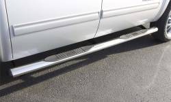 Lund - LUND 23589173 4" Oval Straight Nerf Bars Stainless Steel Polished - Image 2