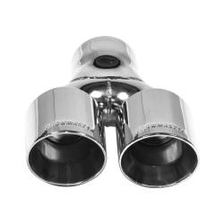 Flowmaster - Flowmaster 15402 Exhaust Tip 3" Dual Out Angle Cut Weld-On - Image 2