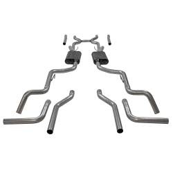Flowmaster - Flowmaster 817937 2.5" American Thunder Cross-Back Exhaust 63-66 GM C10/1000 V8 - Image 2
