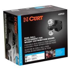 CURT - CURT 45933 Dual Ball Attachment for Weight Distribution Shank - Image 2