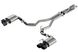 Borla - Borla 140837CF ATAK Cat-Back Exhaust Dual Split RR Exit for 20-22 Mustang Shelby - Image 1