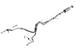 Borla - Borla 140863 S-Type Cat-Back Exhaust Single Split Rear Exit for 21-26 Ford F150 - Image 1