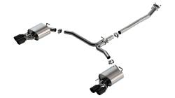 Borla - Borla 140853BC S-Type Cat-Back Exhaust Dual Split Rear Exit for 18-24 Camry XSE - Image 1
