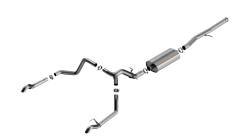 Borla - Borla 140913 Touring Cat-Back Exhaust One Split RR Exit for 22-23 Silv/Sra 1500 - Image 1