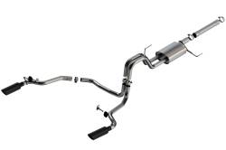 Borla - Borla 140903BC S-Type Cat-Back Exhaust Truck One Split Rear Exit for 21-26 F150 - Image 1