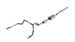 Borla - Borla 140914 S-Type Cat-Back Exhaust One Split Rear Exit for 22-23 Silv/Sra 1500 - Image 1