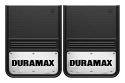Gatorback - Gatorback GB1418DX-2 14"x18" Universal Black Mud Flaps Duramax Logo - Image 1