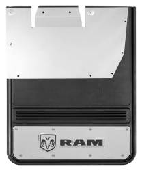 Gatorback - Gatorback GB756661 19"x24" Rear Dually Black Mud Flaps for RAM 3500 - Image 1