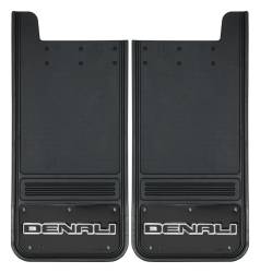 Gatorback - Gatorback GB1226D-FULL 12"x26" Universal Black Mud Flaps Denali Logo - Image 1