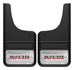 Gatorback - Gatorback GB1223CUTT 12"x23" Cut-Style Black Mud Flaps Trailboss Logo - Image 1