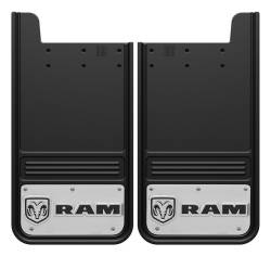 Gatorback - Gatorback GB1223RH 12"x23" Universal Black Mud Flaps for RAM Head Logo - Image 1