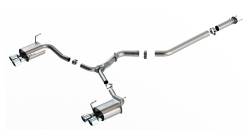 Borla - Borla 140907 S-Type Cat-Back Exhaust Dual Split RR Exit for 22-25 Subaru WRX 2.4 - Image 1