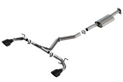 Borla - Borla 140909BC S-Type Cat-Back Exhaust One Split RR Exit for 22-26 BRZ/GR86 - Image 1