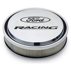 Ford Performance Parts - Ford Perf. 302-383 Slant Edge Air Cleaner Kit Polished w/Ford Racing Emblem - Image 1