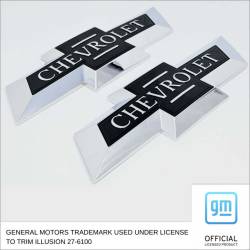 Trim Illusion - Trim Illusion CBT6721-6714BLK Centennial "Bowtie" Grille/Tailgate Emblems Black - Image 1