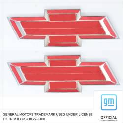 Trim Illusion - Trim Illusion CBT6721-6714BLK Centennial "Bowtie" Grille/Tailgate Emblems Black - Image 2