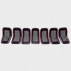 Trim Illusion - Trim Illusion ABS6473BLK Black Front Grille Overlay for 14-18 Jeep Cherokee - Image 3