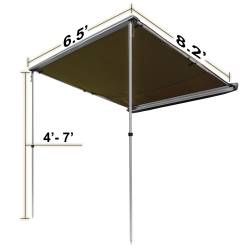 Raptor Series - Raptor 100000-000400 OFFGRID Rooftop Awning Olive Drab Polyster 6.5' x 8.2' - Image 2