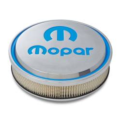 Proform - Proform 440-832 Air Cleaner 14" Diam Alum. Polished Recessed Blue Mopar Emblem - Image 1