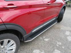 Steelcraft - Steelcraft 114700 Black Running Boards w/Stainless Trim 20-24 Ford Explorer - Image 1