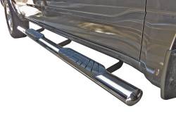 Steelcraft - Steelcraft 402297-1 4" SS Straight Step Bars 19-24 Silverado/Sierra Crew Cab - Image 1