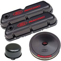 Ford Performance Parts - Ford Perf. 302-520 Complete Dress Up Kit Carbon Fiber Style Finish w/Red Logo - Image 1