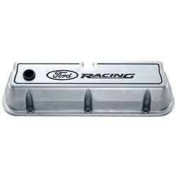 Ford Performance Parts - Ford Perf. 302-001 Polished Valve Covers Die Cast Recessed Ford Logo for SBF - Image 1
