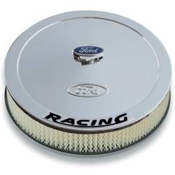 Ford Performance Parts - Ford Performance 302-351 Chrome Air Cleaner Kit w/Ford Logo Black Lettering 13" - Image 1