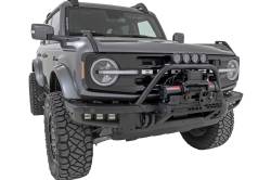 Rough Country Suspension Systems - Rough Country 51111 3.5" Black Front Bumper Safari Bar w/LED for 21-26 Bronco - Image 3