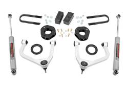 Rough Country Suspension Systems - Rough Country 28830 3.5" Suspension Lift Kit w/RR Leaf for 19-24 Sierra 1500 Gas - Image 1