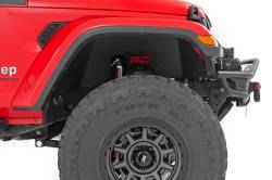 Rough Country 10653 Black Front Inner Fender Liners for 20-26 Jeep Gladiator JT